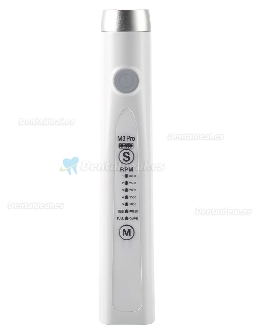 M3Pro Pieza de Mano Dental para Profilaxis Inal&aacute;mbrica con 5 Velocidades Ajustables y Rotaci&oacute;n 360&deg;